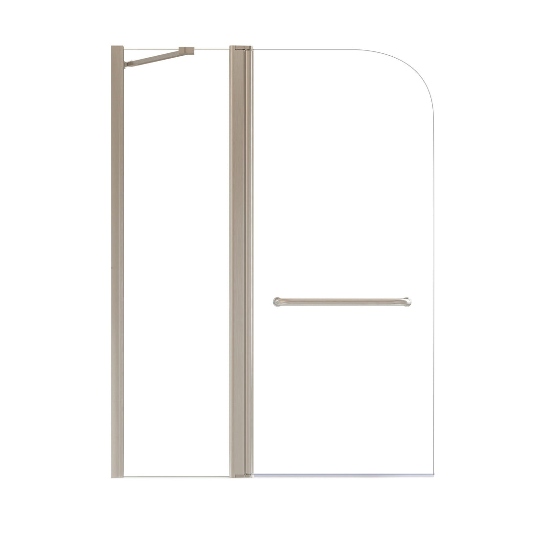 Shower Doors For Bathtub With Tempered Glass