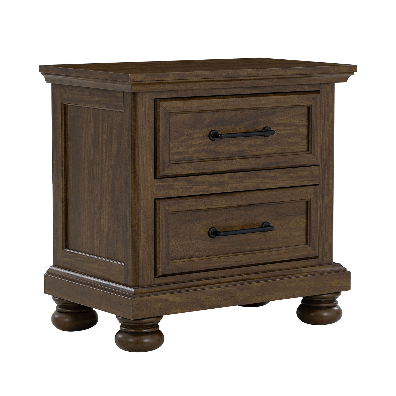 2 Drawer Nightstand With USB Charging Station