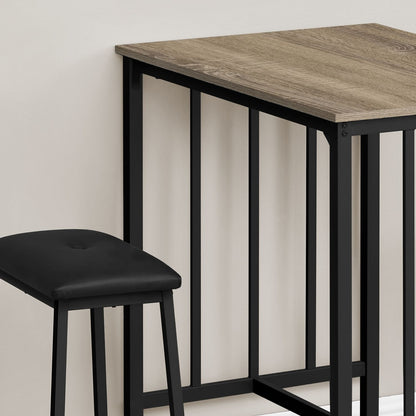 3 Pieces Dining Set, Counter Height, Rectangular, Small, Contemporary &amp; Modern
