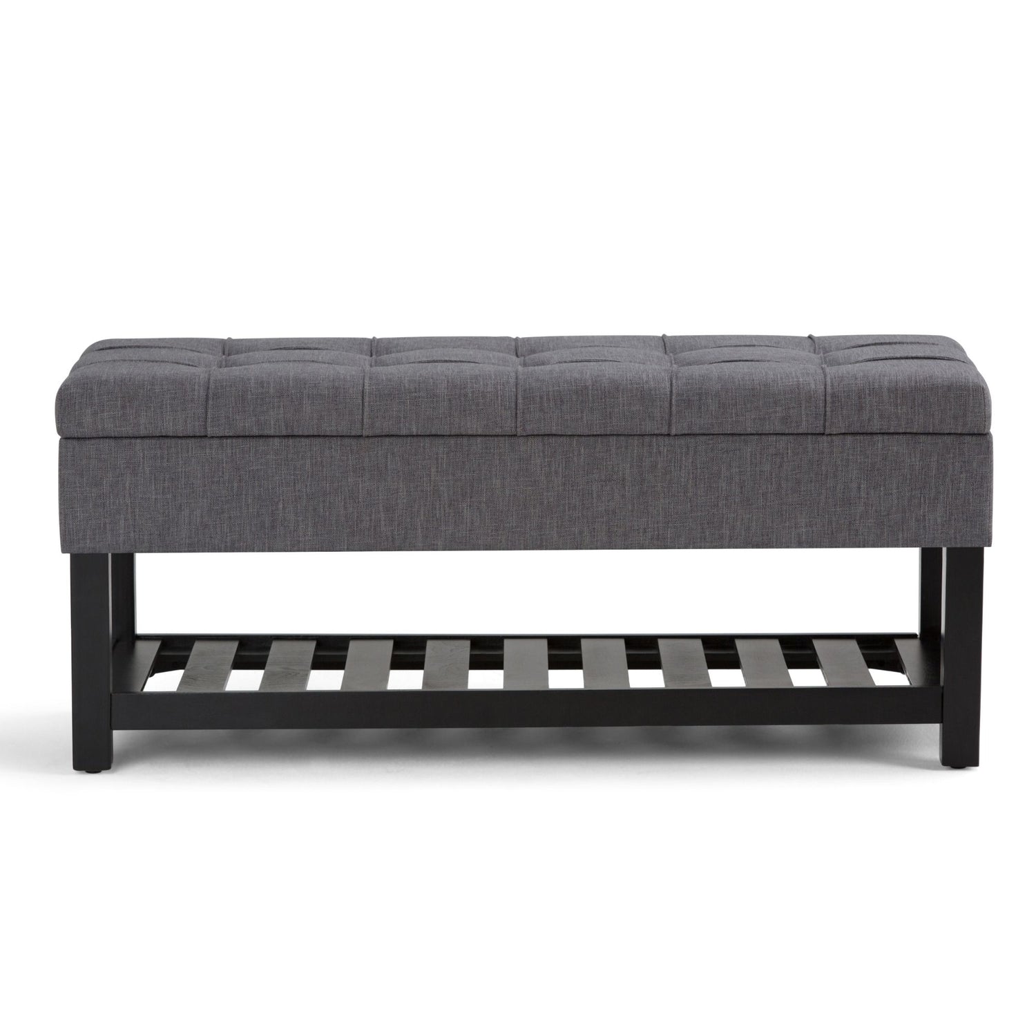 Saxon - Upholstered Transitional Storage Ottoman Bench