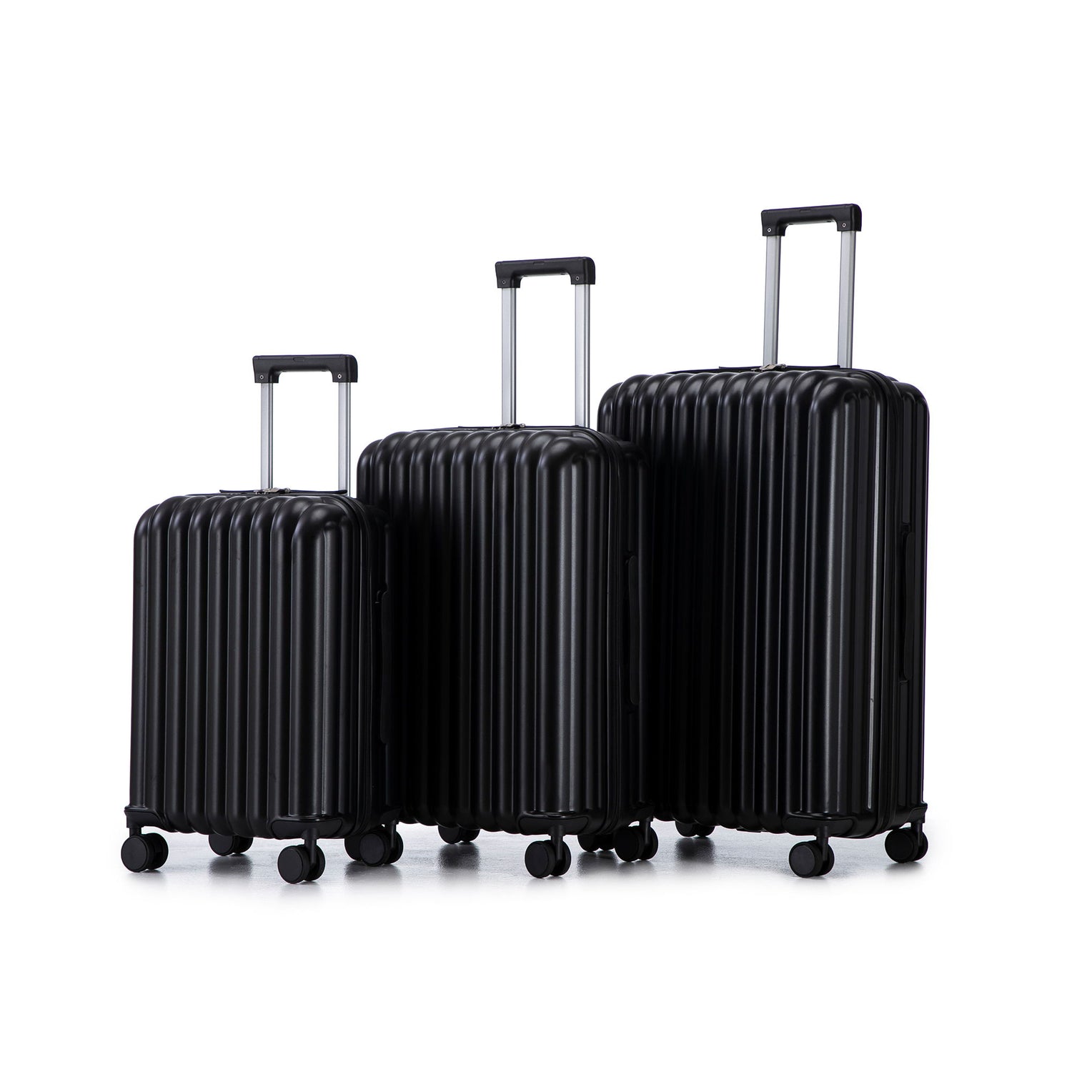 20" / 24" / 28" 3 Pieces / Set Spinner Wheel Luggage, Carry On Suitcase, With Cup Holder &amp; USB Port &amp; Phone Holder