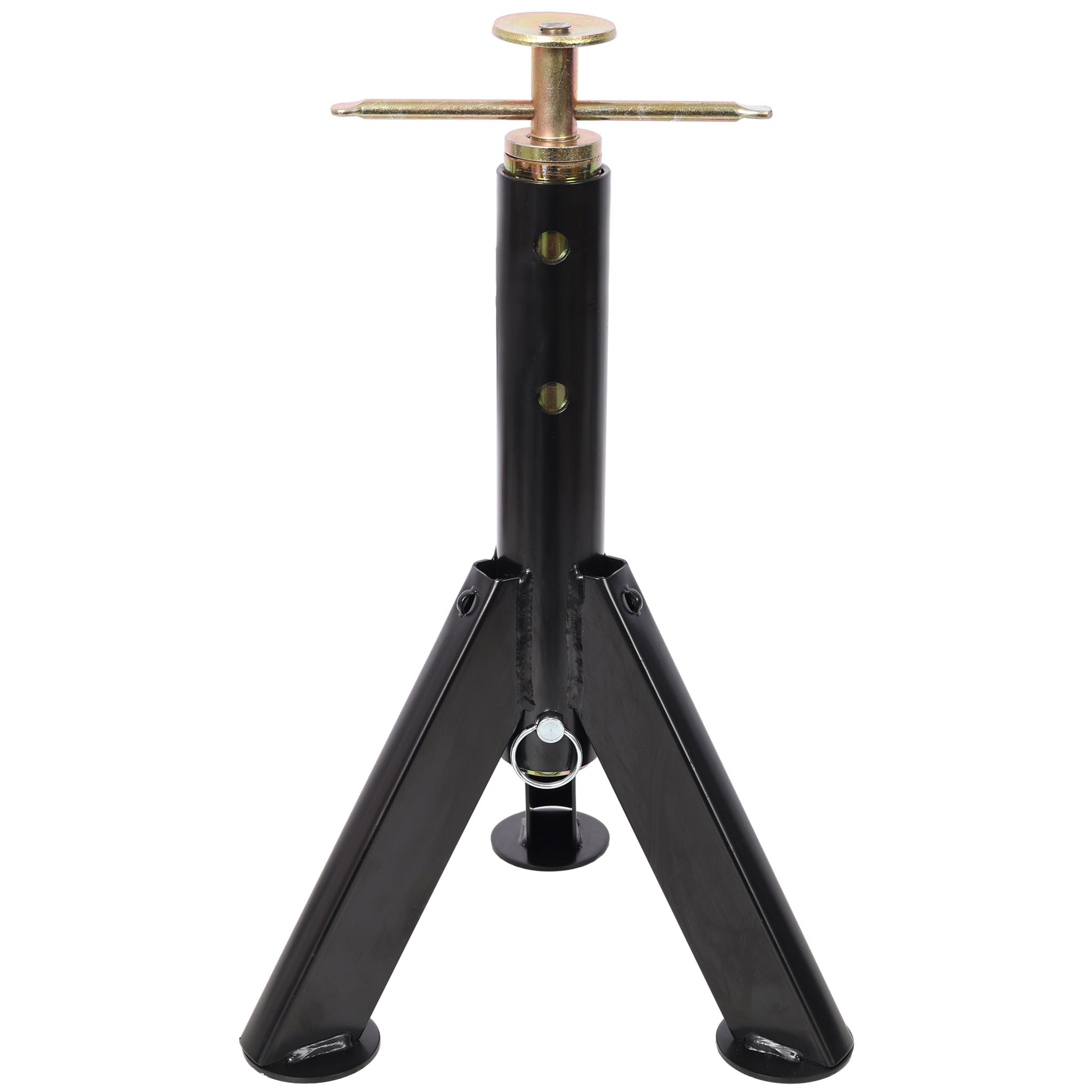 RV Adjustable Telescoping Stabilizer Jack Stand Supports Stabilizer, 16" To 30" (Set of 2) - Black