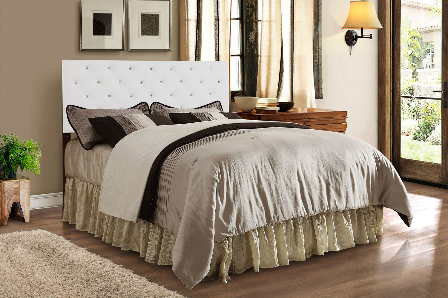 Panel Headboard &amp; Button Tufting