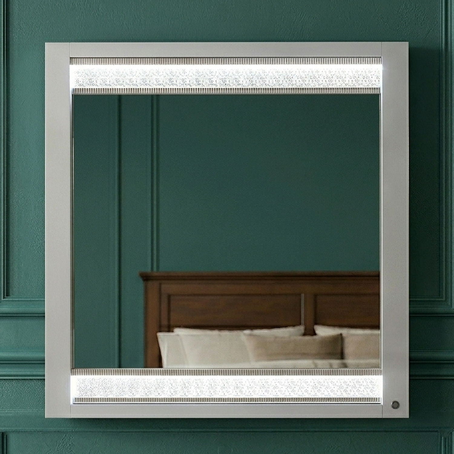 Glam - Mirror &amp; LED Lighting (Includes Mirror Only) - White