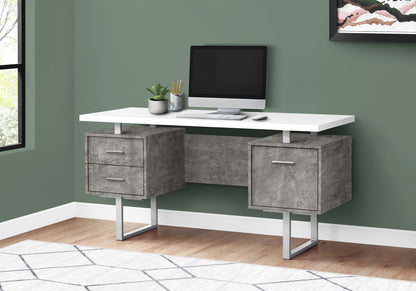 Computer Desk For Home Office, Laptop, Left, Right Set - Up, Storage Drawers, Contemporary &amp; Modern