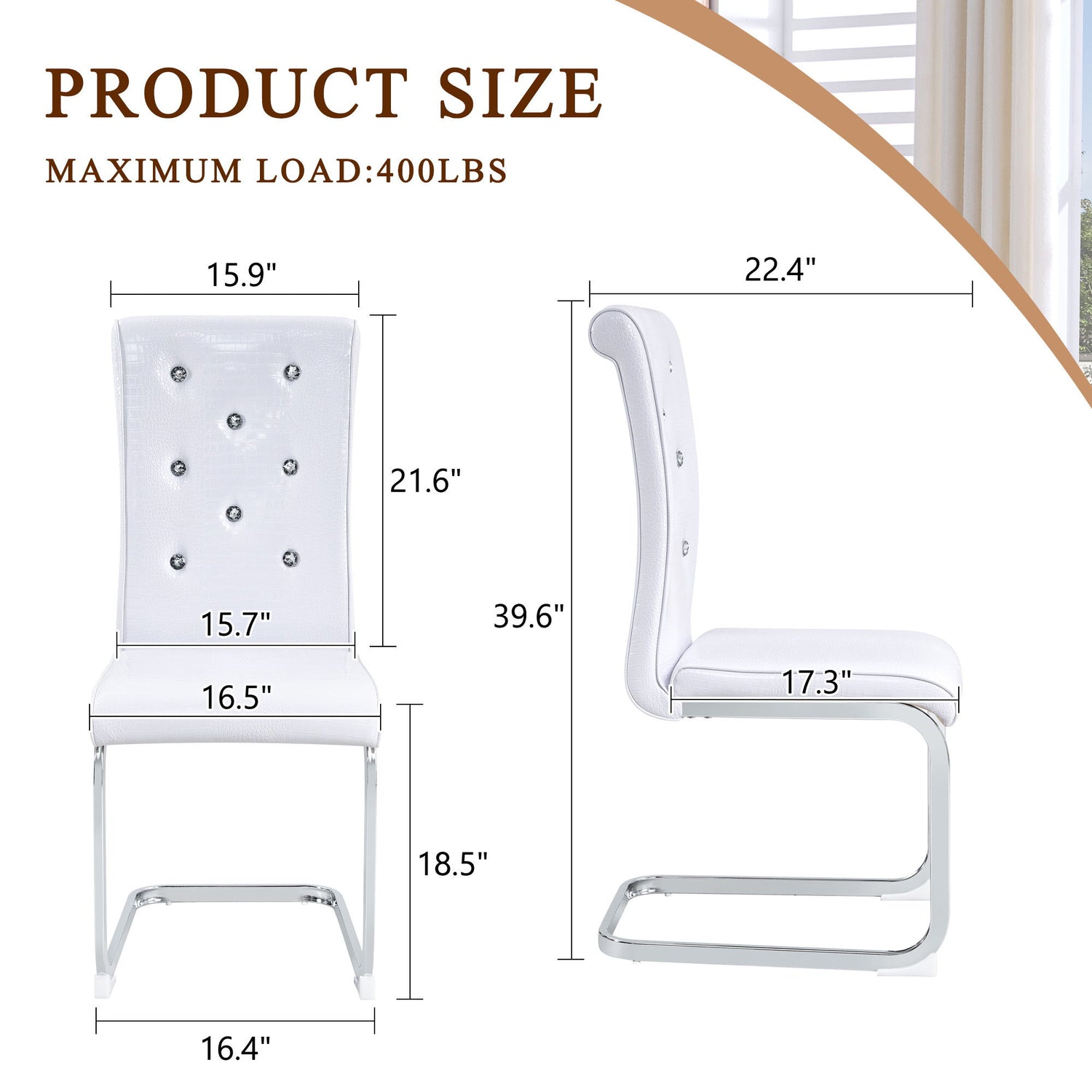 Elegant Design Upholstered Dining Chairs