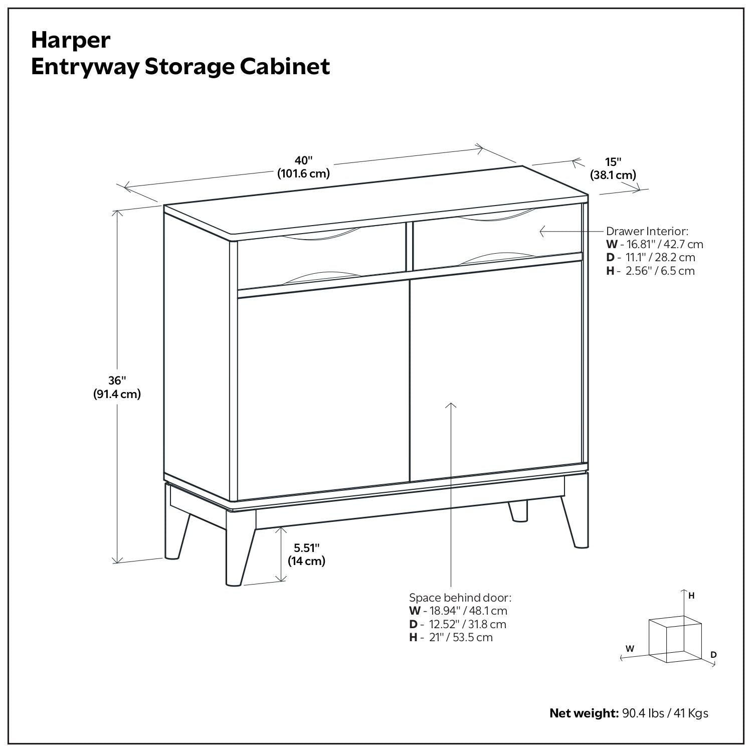 Harper - Entryway Storage Cabinet - Walnut Brown