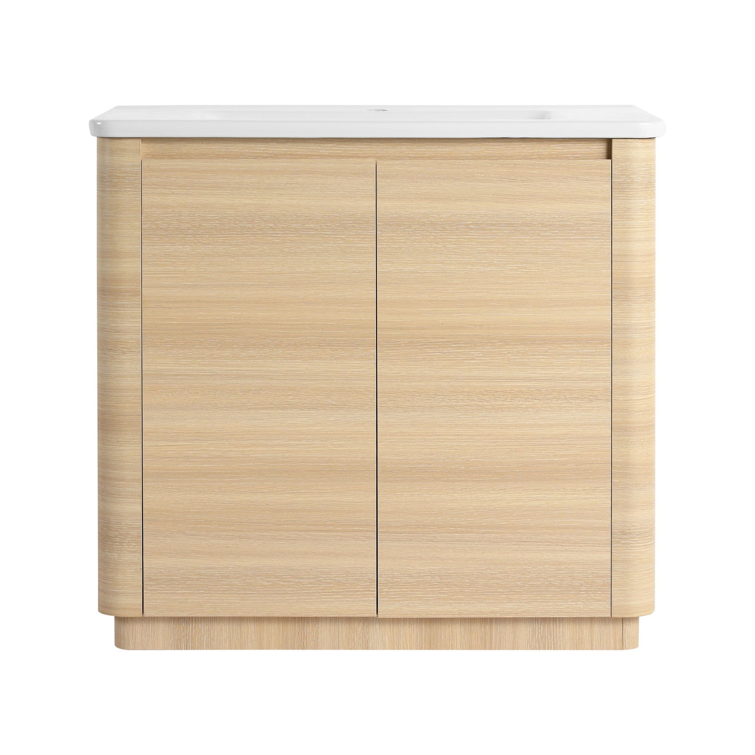 Freestanding Bathroom Vanity With Sink &amp; 2 Soft Close Doors