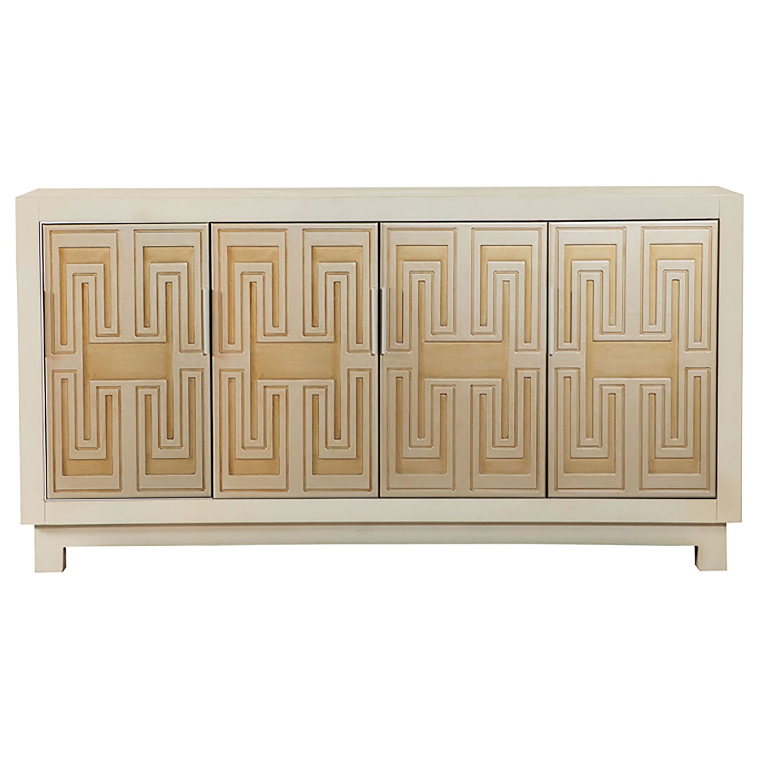 Wanda - Rectangular 4 Door Accent Cabinet - White