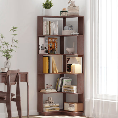 L-Shaped Corner Bookshelf