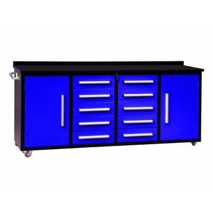 Storage Cabinets With Workbench (10 Drawers &amp; 2 Cabinets)