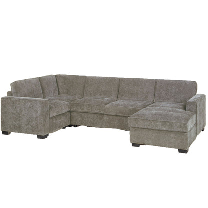 Sectional With RAF Chaise, Armless Loveseat &amp; LAF 1 Arm Chair