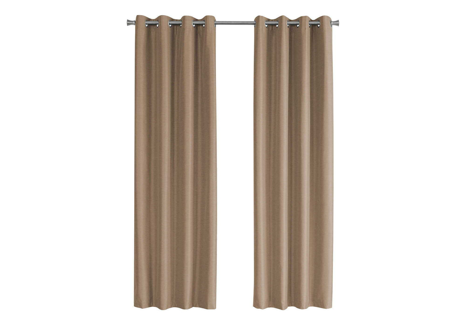 2 Pieces Set, Curtain Panel, Room Darkening, Grommet, Contemporary &amp; Modern