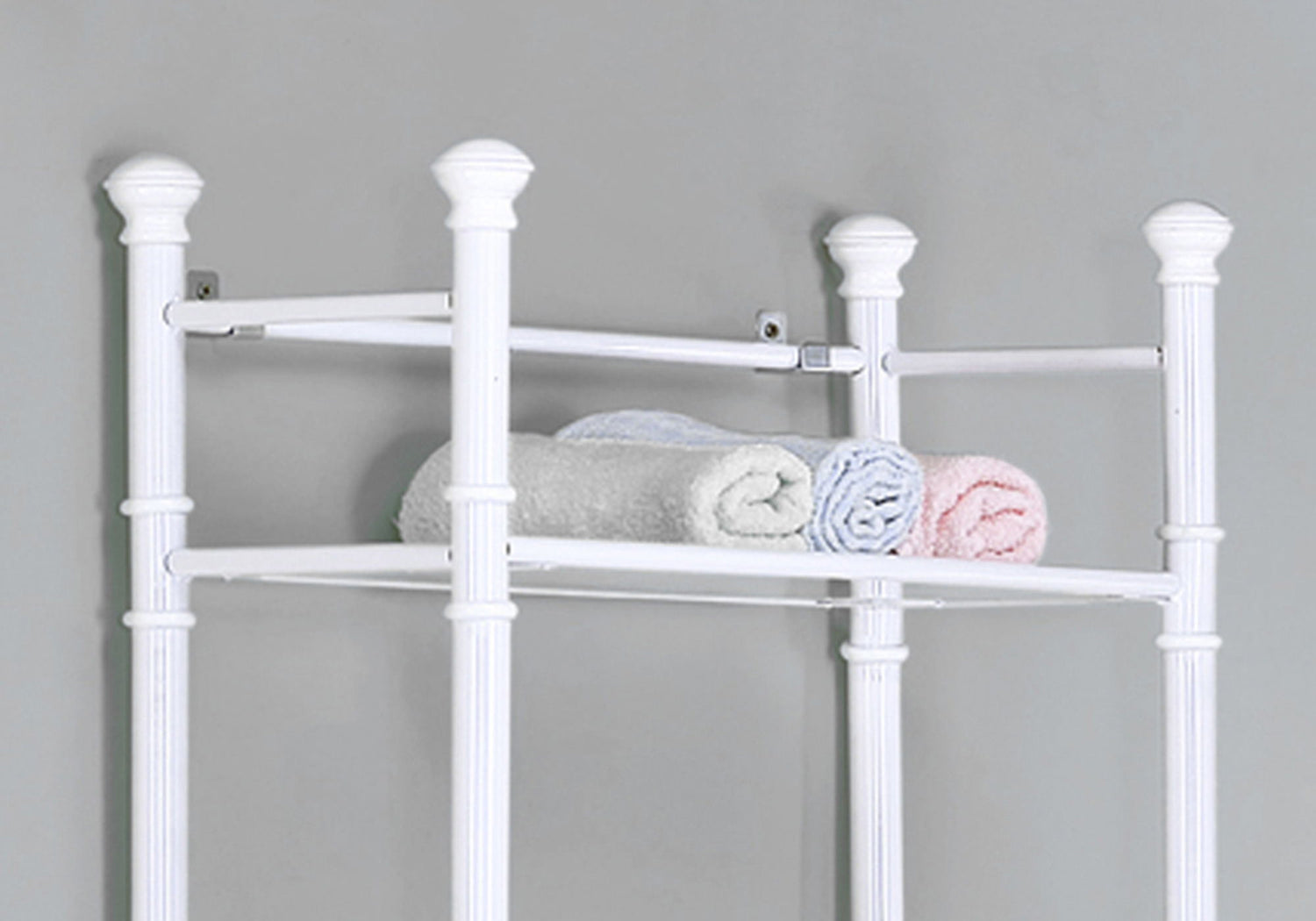 Bathroom Accent, Shelves, Storage, Tempered Glass, Contemporary &amp; Modern - White