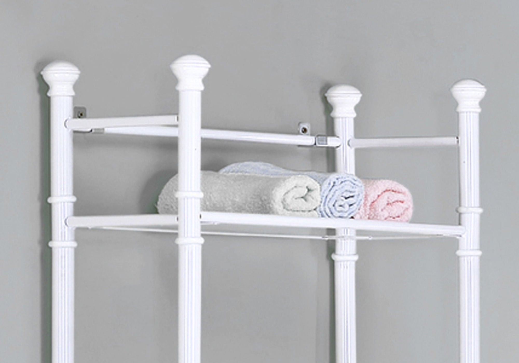 Bathroom Accent, Shelves, Storage, Tempered Glass, Contemporary &amp; Modern - White