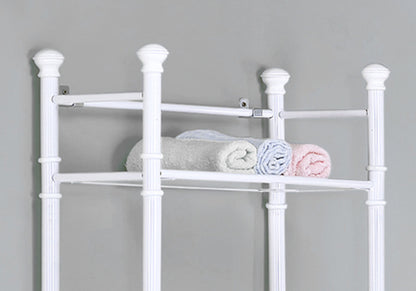 Bathroom Accent, Shelves, Storage, Tempered Glass, Contemporary &amp; Modern - White
