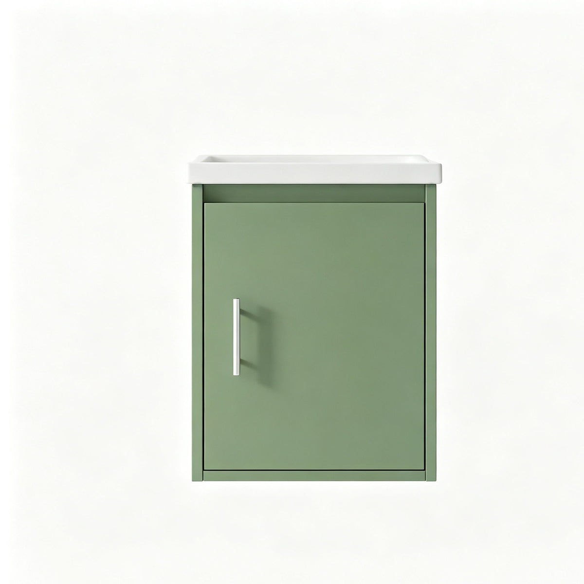 Floating Bathroom Vanity Combo, Wall Mounted Cabinet With Sink &amp; Soft Close Doors For Small Bathrooms