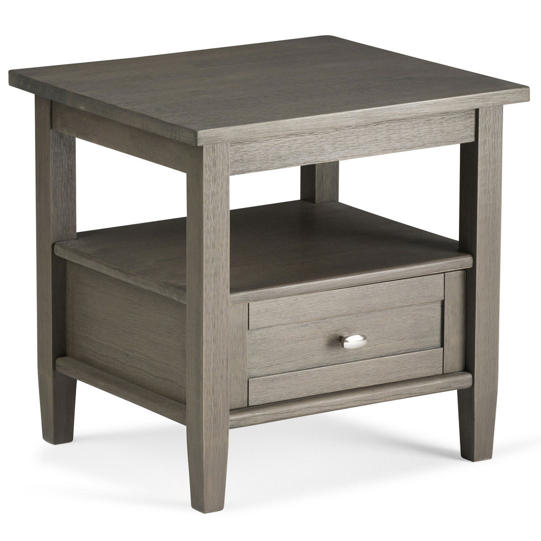 Warm Shaker - End Table - Dark Brown