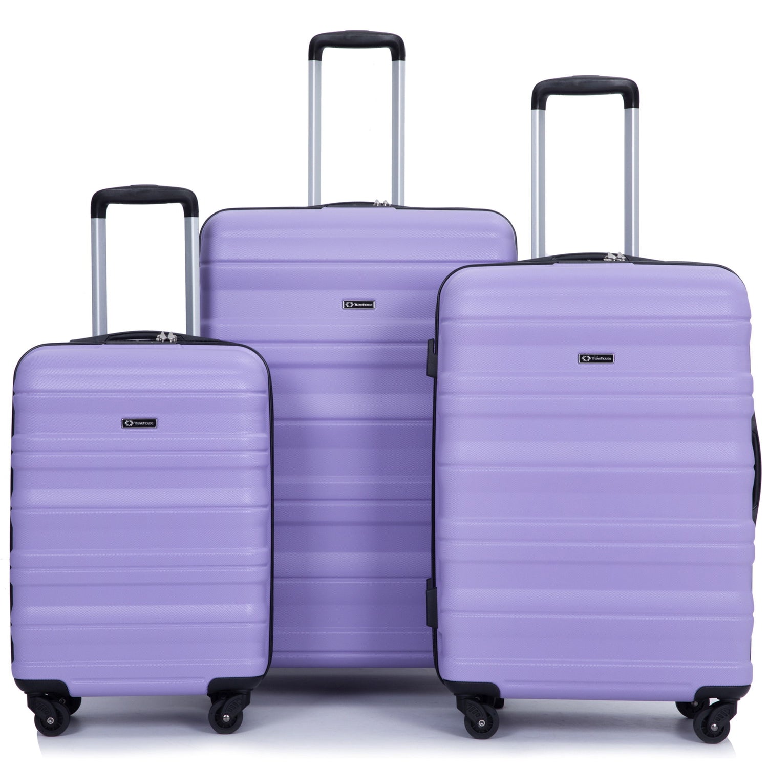 Expandable 3 Piece Luggage Sets Lightweight &amp; Durable Suitcase, Spinner Wheels, Tsa Lock