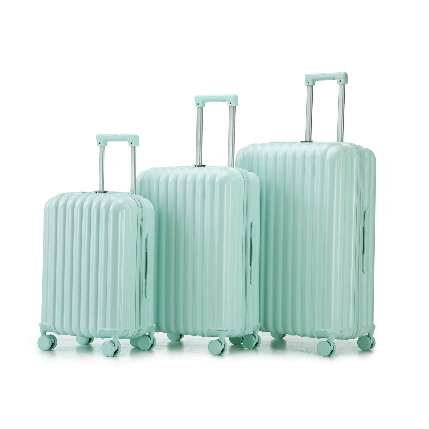 20" / 24" / 28" 3 Pieces / Set Spinner Wheel Luggage, Carry On Suitcase, With Cup Holder &amp; USB Port &amp; Phone Holder