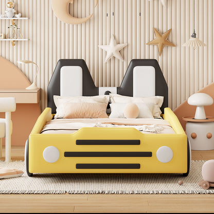 High Quality Race Car Shaped Platform Bed &amp; Wheels