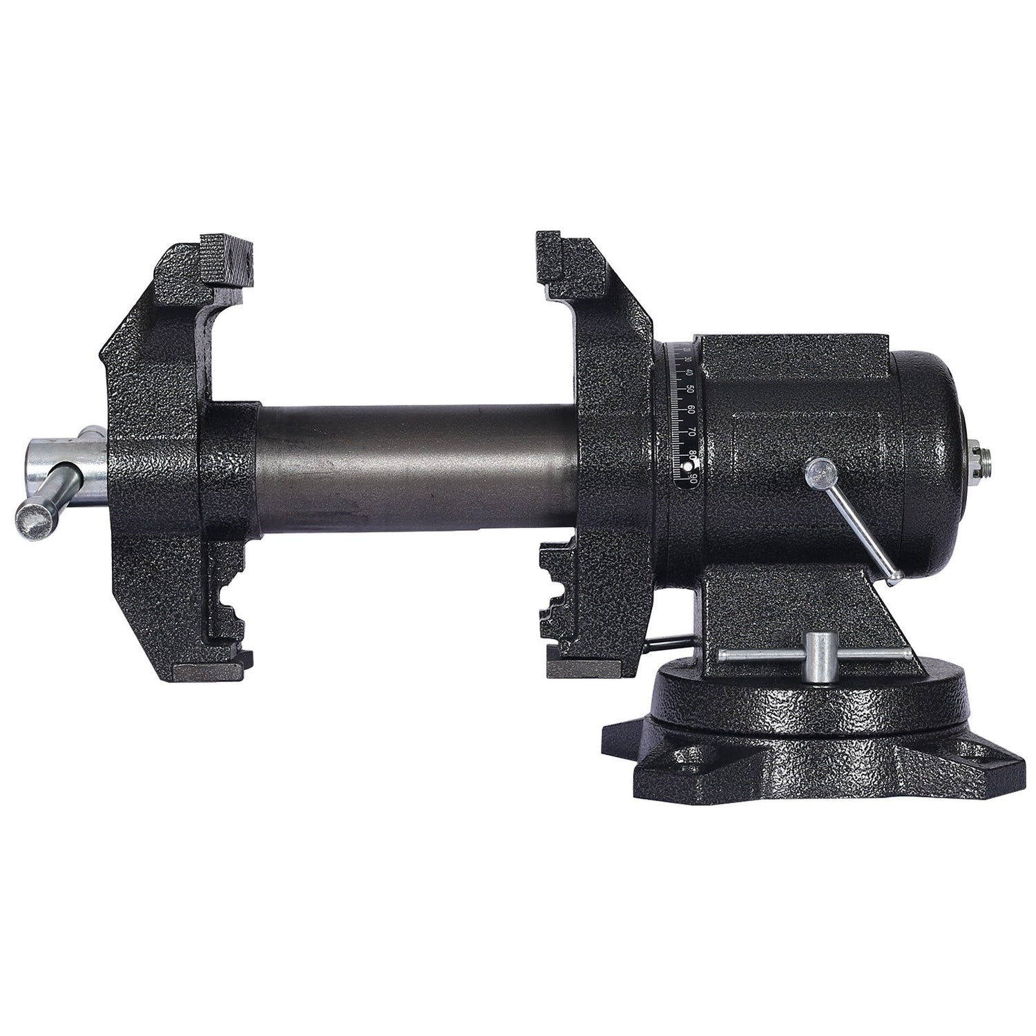 Heavy Duty 5&quot; Multi Jaw Rotating Bench Vise With 360 Degree Swivel Base And Head