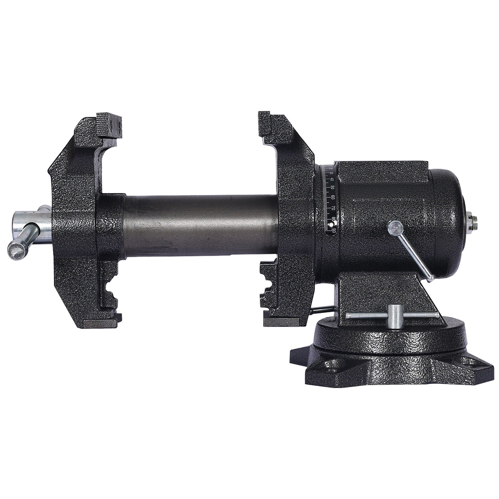 Heavy Duty 5&quot; Multi Jaw Rotating Bench Vise With 360 Degree Swivel Base And Head