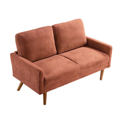 Loveseat Sofa, European Style With Sleek Design, Modern &amp; Vintage Flair, Upholstered 2 Seater Couch
