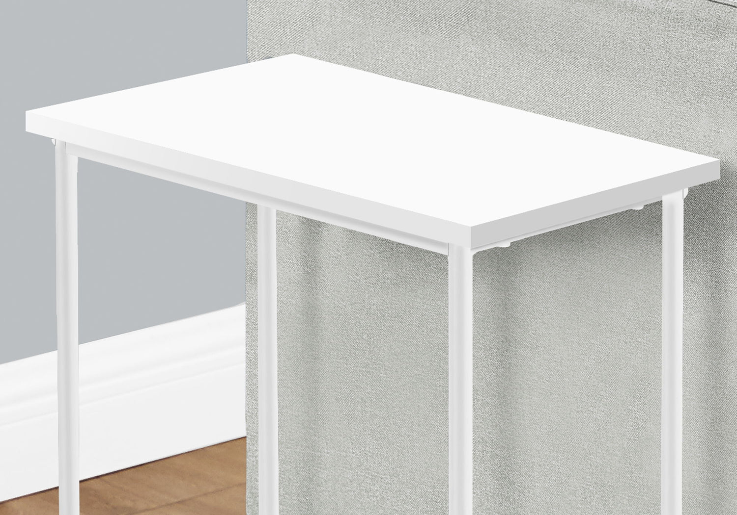 Accent Side Table, Narrow, Small, 2 Tier, Contemporary &amp; Modern