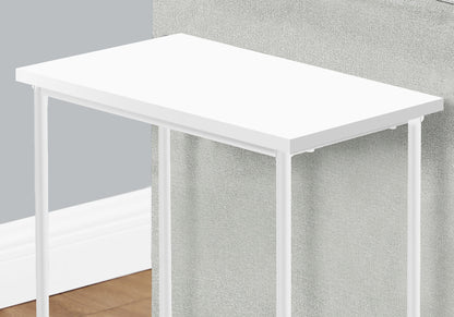 Accent Side Table, Narrow, Small, 2 Tier, Contemporary &amp; Modern