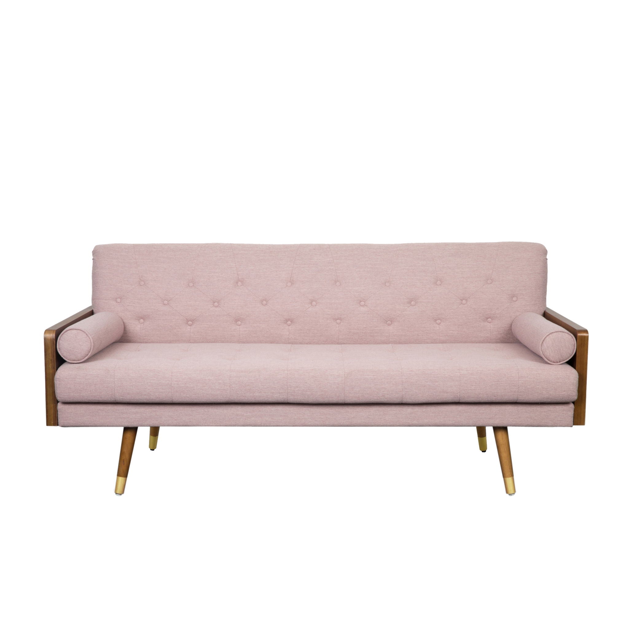 Aidan - Mid Century Modern Tufted Fabric Sofa