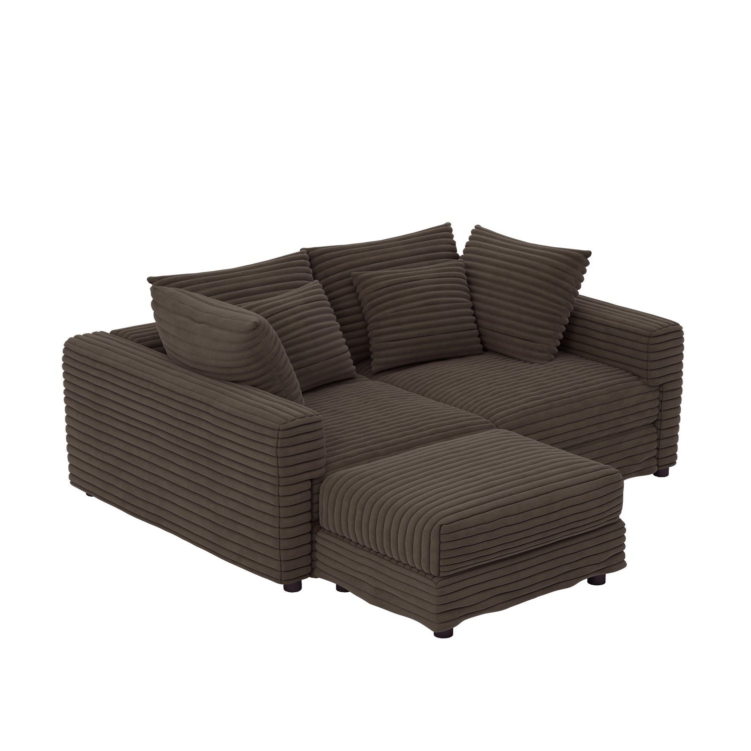 Modern Comfy Upholstered Sofa Cloud Couch &amp; Deep Seat Couches