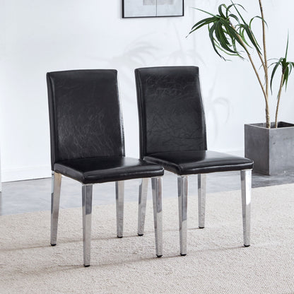 Elegant Upholstered Chairs &amp; Metal Legs