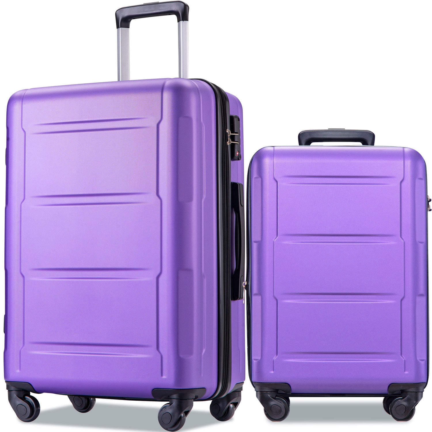 Expanable Spinner Wheel 2 Piece Luggage Set ABS Lightweight Suitcase With Tsa Lock 20&quot; / 28&quot;