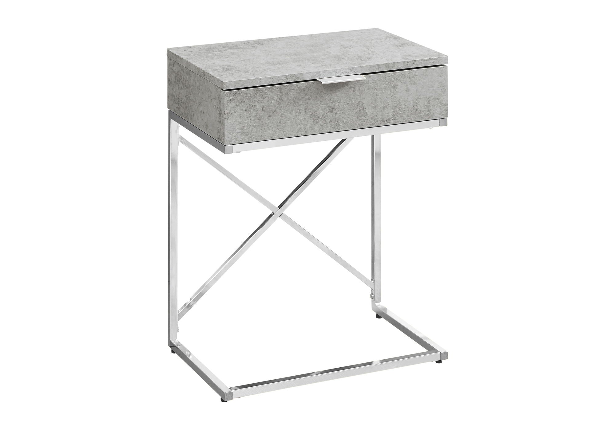 Accent Side Table, Storage Drawer, Spacious Tabletop, Contemporary &amp; Modern