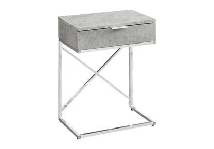 Accent Side Table, Storage Drawer, Spacious Tabletop, Contemporary &amp; Modern