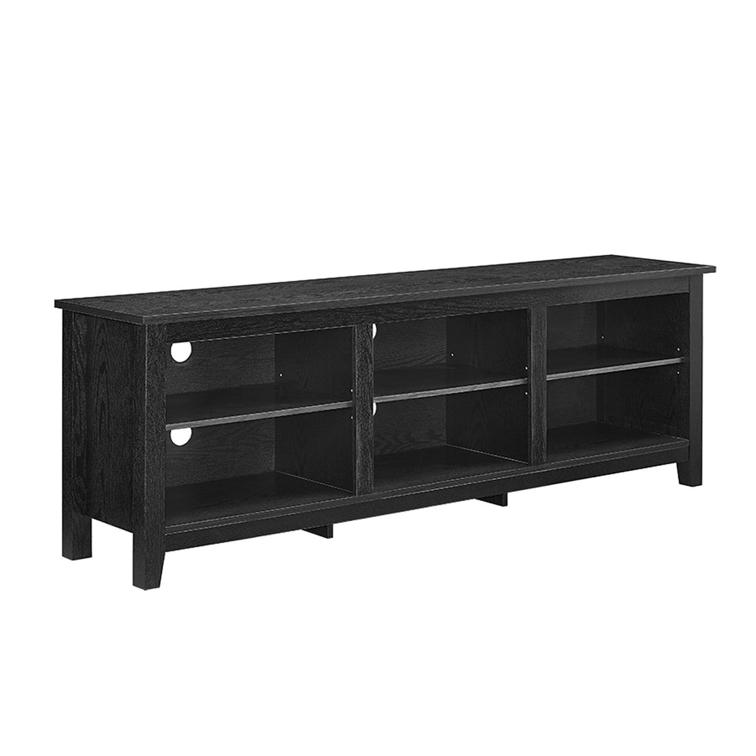 Modern Transitional 3 Shelf Open Storage 70&quot; TV Stand For 80&quot; TVs