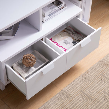 Modern TV Stand &amp; Two Shelves And Two Drawers