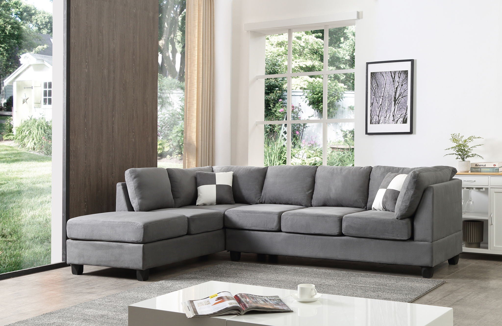 Malone - Versatile Sectional - Gray