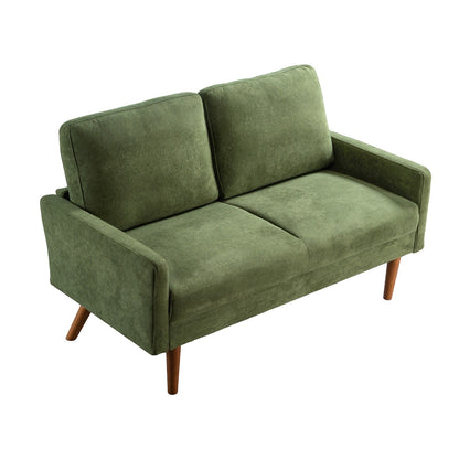 Loveseat Sofa, European Style With Sleek Design, Modern &amp; Vintage Flair, Upholstered 2 Seater Couch