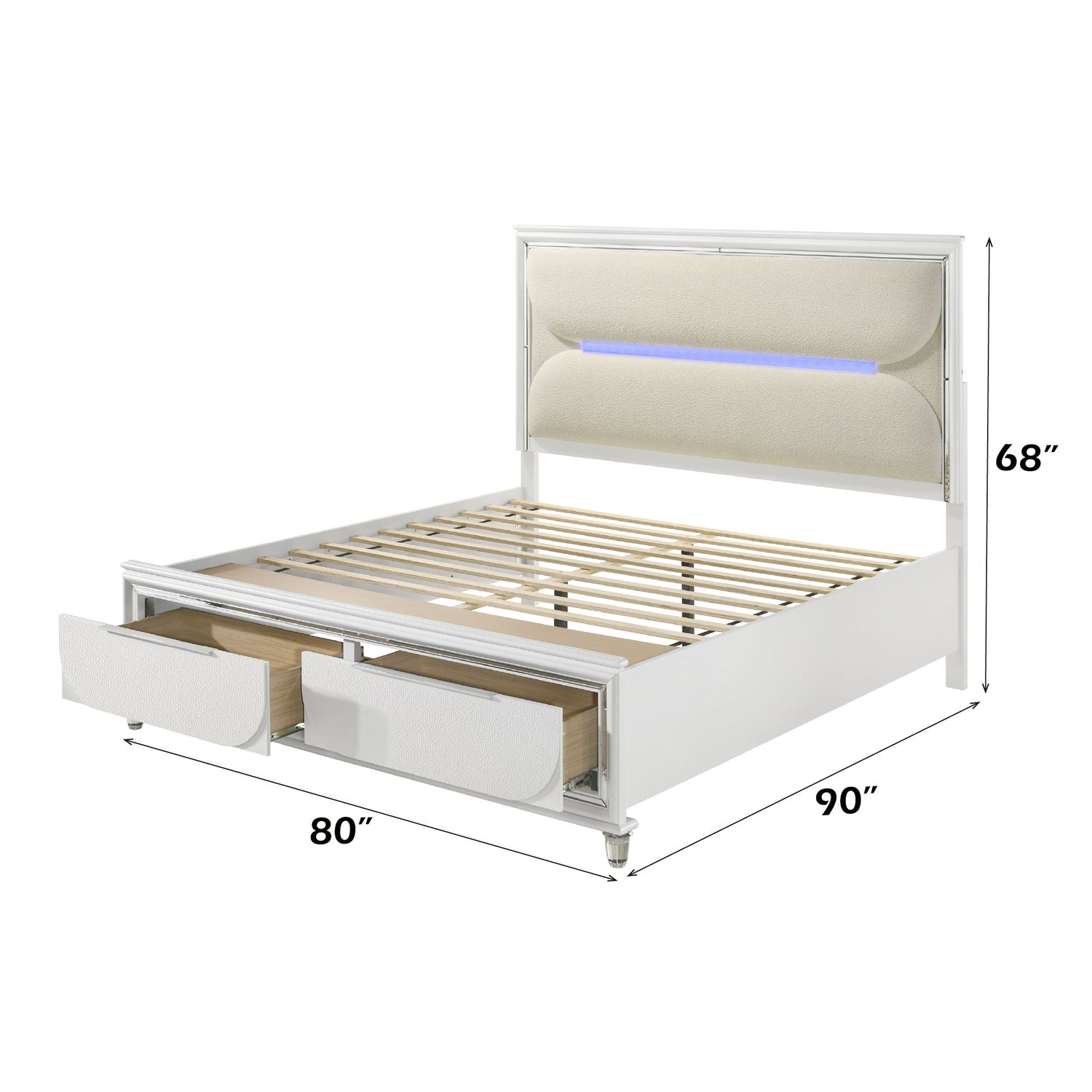 Tarian - Boucle With LED &amp; Storage