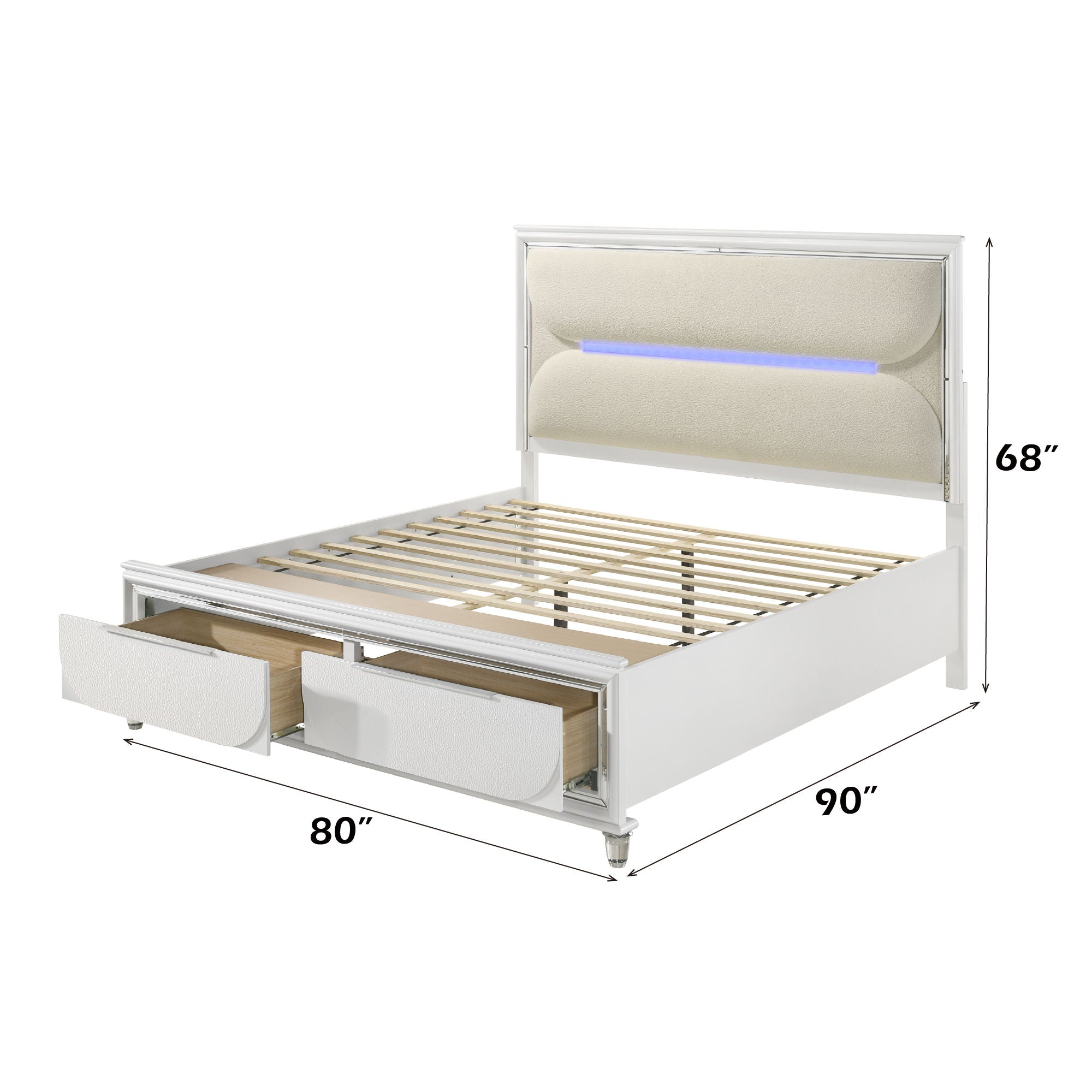 Tarian - Boucle With LED &amp; Storage