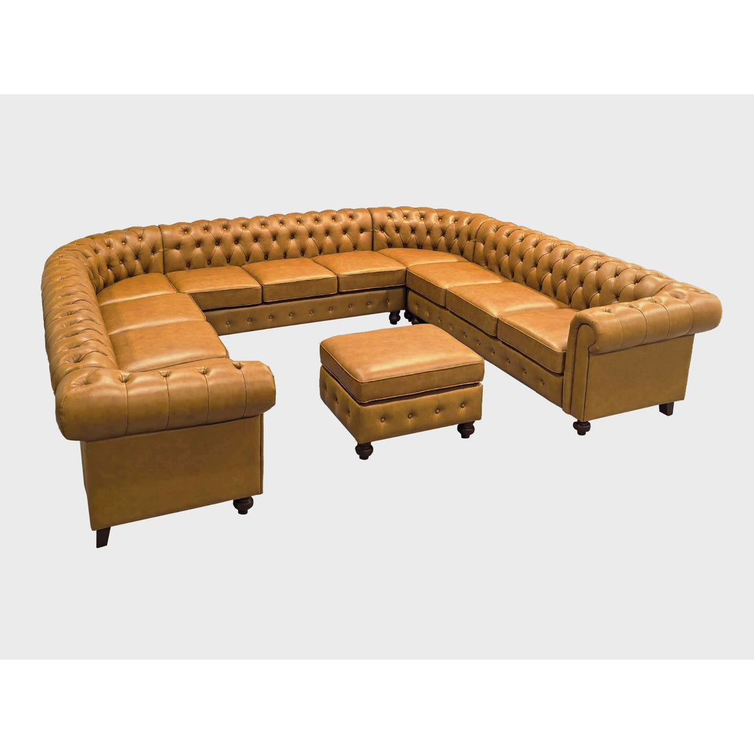 Chesterfield Vintage Style U - Shape Sectional