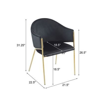 Modern Upholstered Dining Chair With Frame And