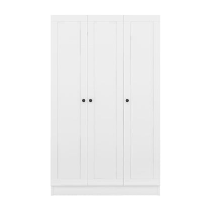 3 Door Shutter Wardrobe With Shelves