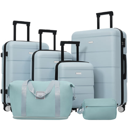 Hardshell Luggage Set 6 Piece With Duffel &amp; Toiletry Bag