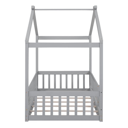 Bed House Bed Frame With Fence
