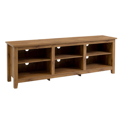 Modern Transitional 3 Shelf Open Storage 70&quot; TV Stand For 80&quot; TVs