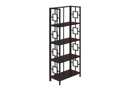 Bookshelf, Bookcase, Etagere, 4 Tier, For Office, Contemporary &amp; Modern - Espresso