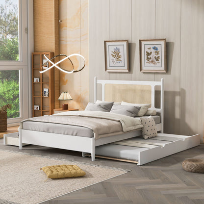 Platform Bed With 2 Big Drawers &amp; Trundle